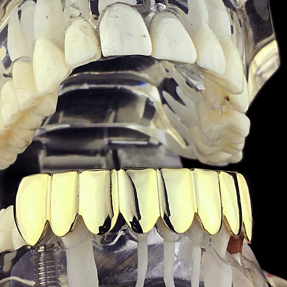 Top Row 14K Gold-Plated Bottom Grillz