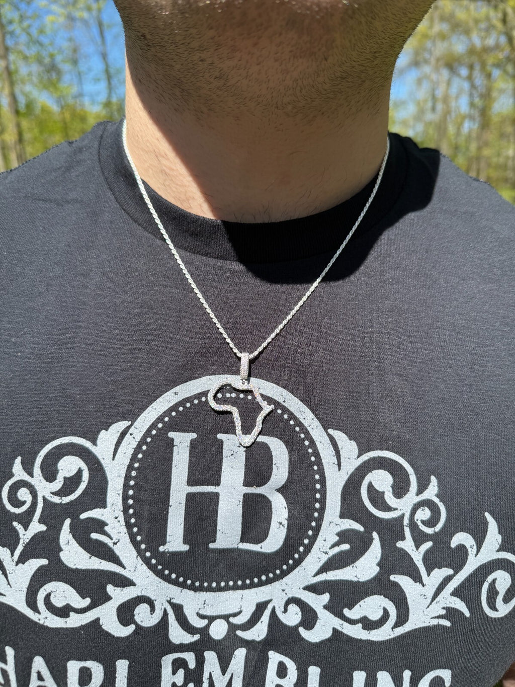Heavy Piece Moissanite Pendant