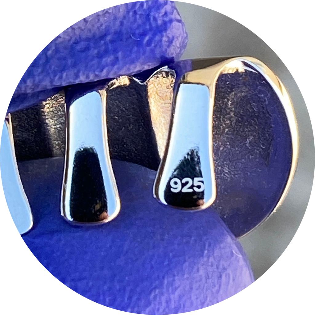 Fronts Sterling Silver Bottom Grillz