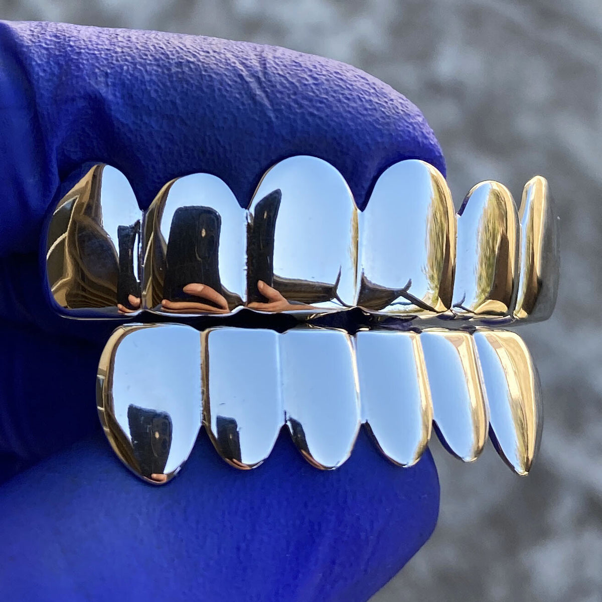 Big Starz Grillz Set — 925 Sterling Silver, Six Teeth